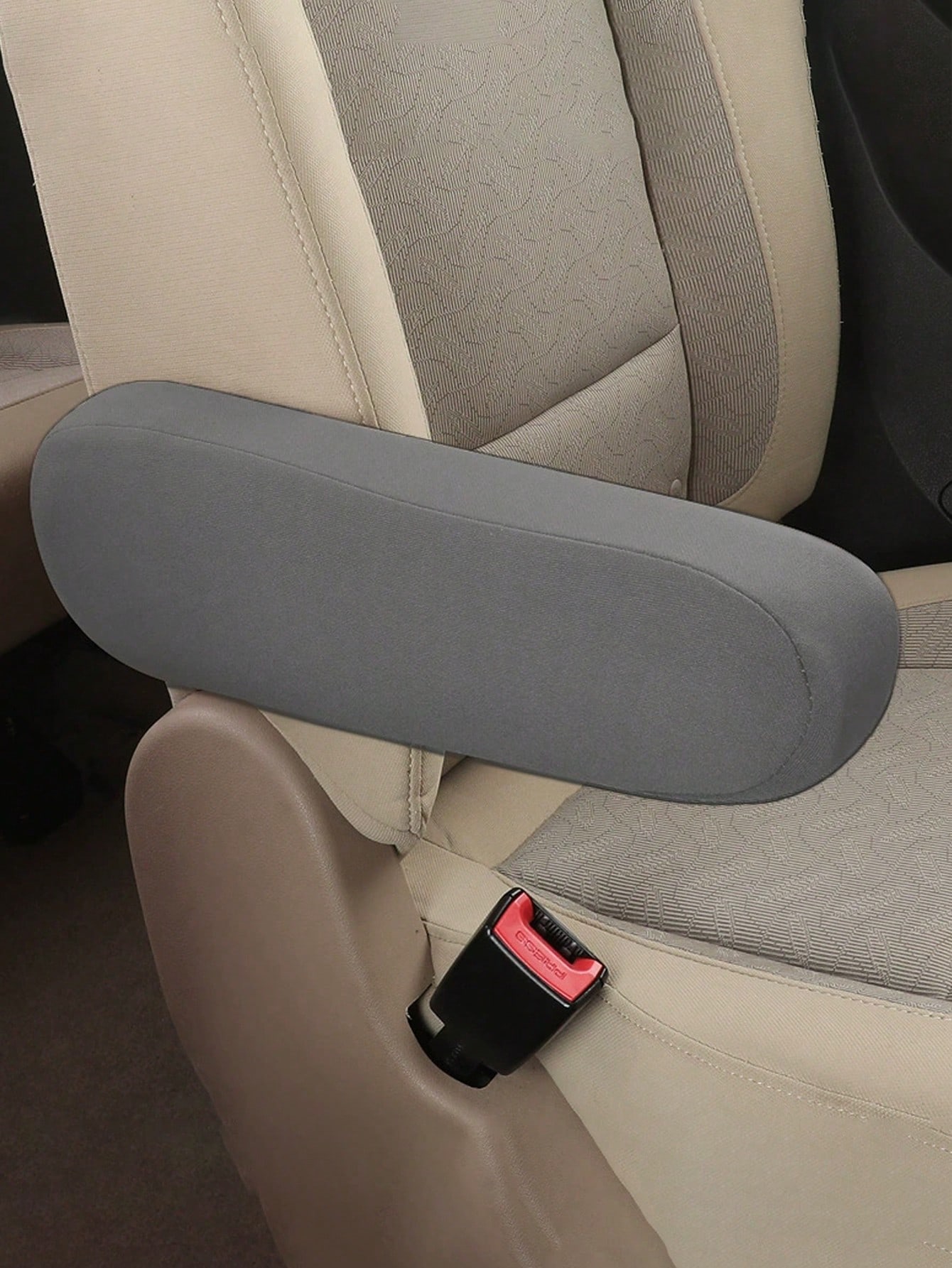 

2Pc Universal Car Armrest Covers - Elastic Fabric, Easy to Clean & Install, Soft & Breathable, Effectively Protect Car Interior