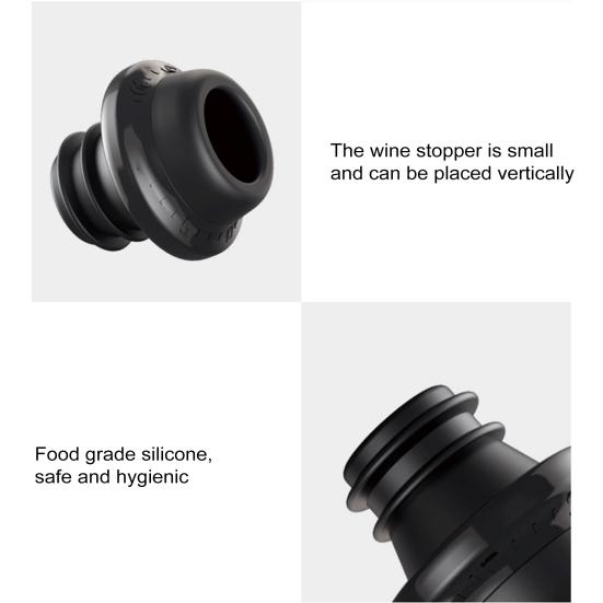 Vacuum Wine Saver Pump with 4 Stoppers Reusable Bottle Sealer Wine Preserver System