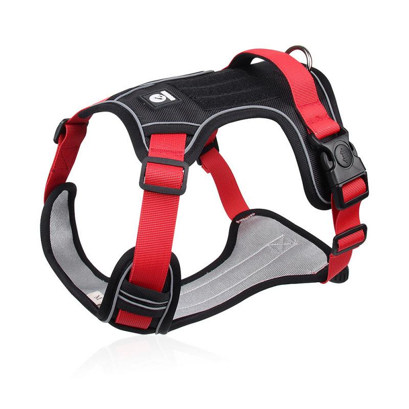 New Dog Harness Reflective Midium Large Dogs Tactical Vest Adjustable Harness Oxford Cloth Vest Training Hound Pet Accessoires