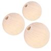 5 Bag Wood Beads Round Necklace HandMade Accessories 22mm/25mm/30mm