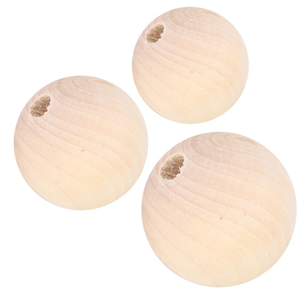 5 Bag Wood Beads Round Necklace HandMade Accessories 22mm/25mm/30mm