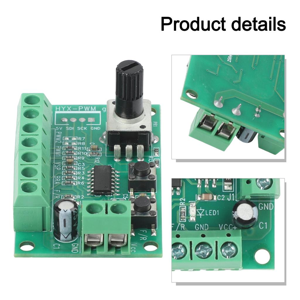 Für PWM-Bürstenloser Motor Drehzahlregler für unidirektionalen Gleichstrommotor mit Vorwärts-Rückwärts-Drehung max. 2A Nennstrom 5V 28V