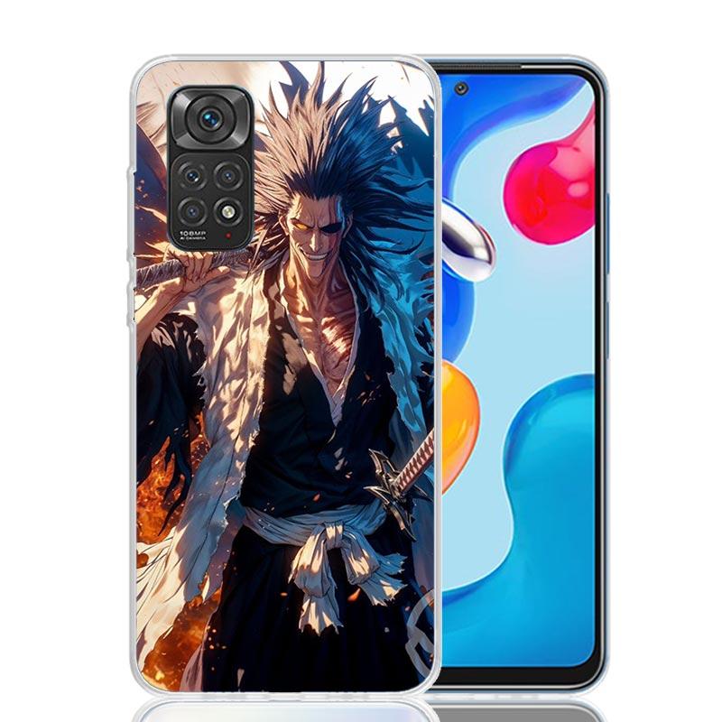 Zaraki Kenpachi Bleach Phone Case For Xiaomi Redmi Note 15 14 13 12S 12 Pro Plus 11S 11E 11 11T 10S 10 Art Soft Pattern Cover Re