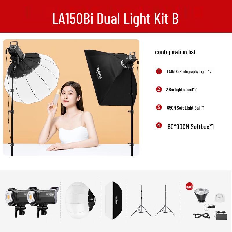 Godox LA150Bi Bi-Color LED Video Light Kit