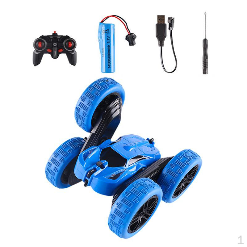 

RC трюковая машинка игрушка перезаряжаемая 4 колеса привод транспортное средство для подарка взрослых детей синий