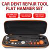 Flat Hammer Kit M8 Multi Replaceable Tips, Car Paintless Dent Repair Leveling Percussion Hammer Tool Set