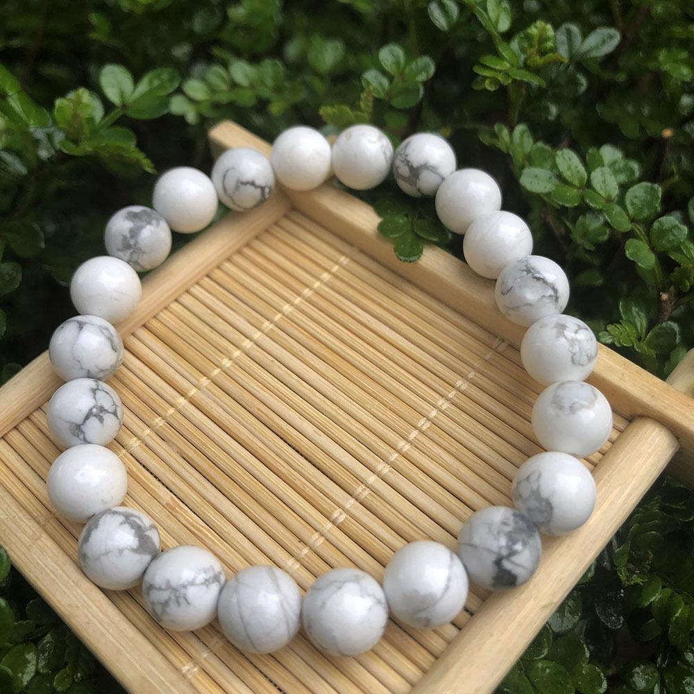 8mm Natural Amazonite Raw Stone Women's Energy Charm Bracelet