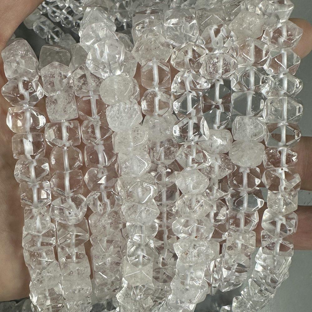 Contas Espaçadoras de Cristal Irregular Lápis Lazúli e Ametista para DIY