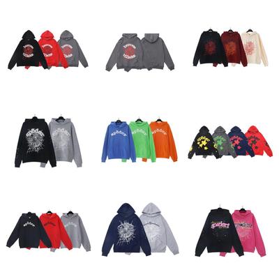 European & American Trendy Sp5der Web Couple Hoodie Sweatshirt