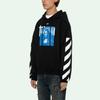 Off-White Blue Monalisa Over Hood Black Men Tops OMBB037R21FLE0011001