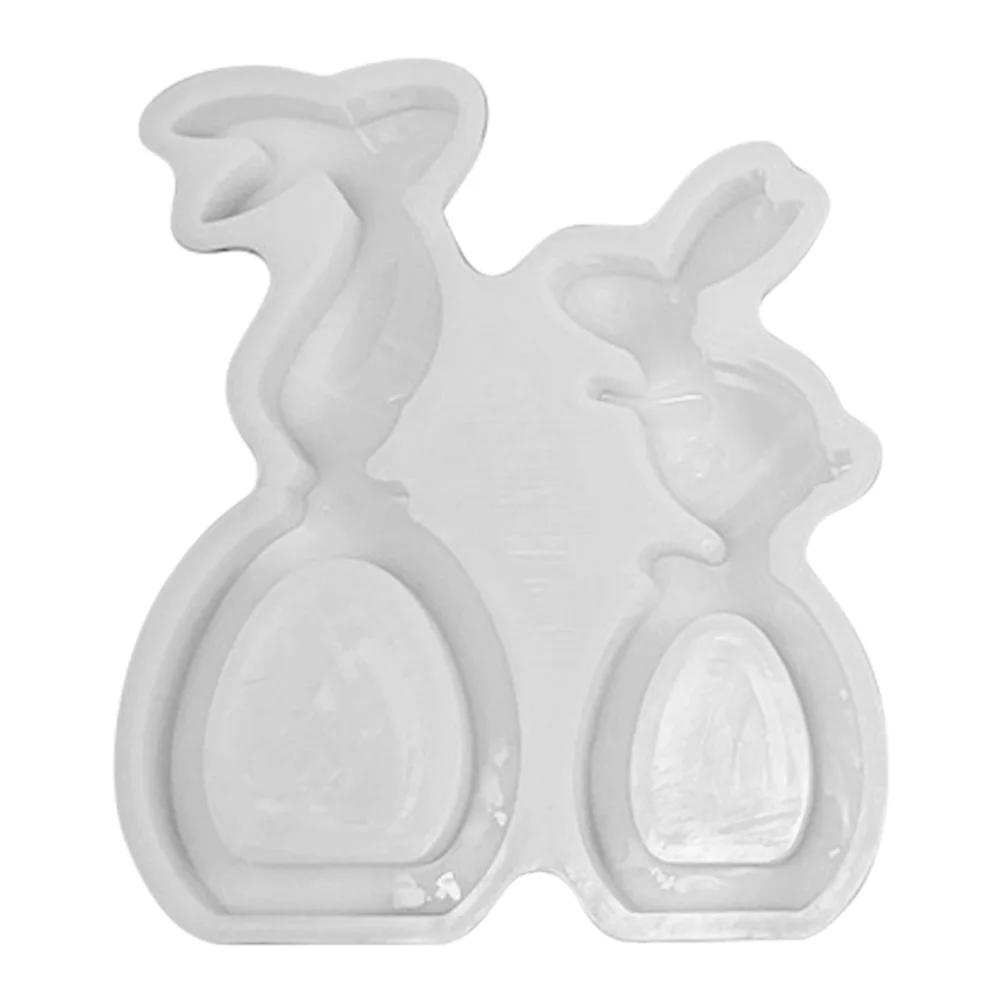 Silicone Festival Ornament Mold DIY Resin Making Mold 3D Casting Mould Art Candle Mold for Easter Party Decor