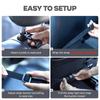 6 Position Car Fishing Rod Holder High-Elasticity Rubber Straps Non-Slip Design Clip-On Holder Durable Design