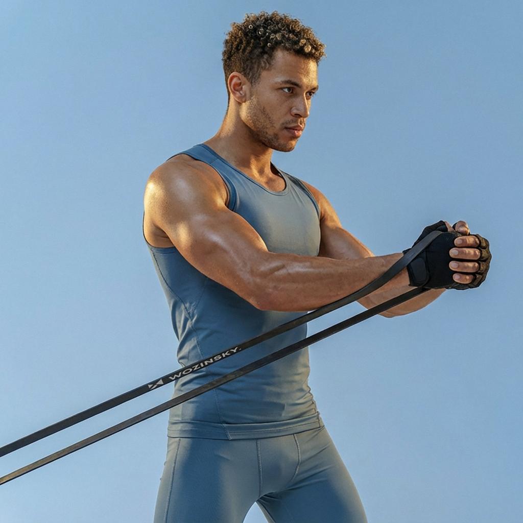 Latex resistance bands for fitness training exercises - 3 pcs.