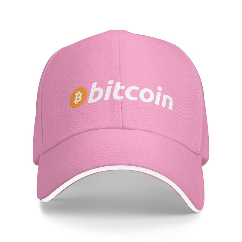 Boné de beisebol personalizado bitcoin, boné de beisebol original, proteção solar, feminino, unissex, ajustável, btc, moedas criptográficas, chapéu do pai, outono