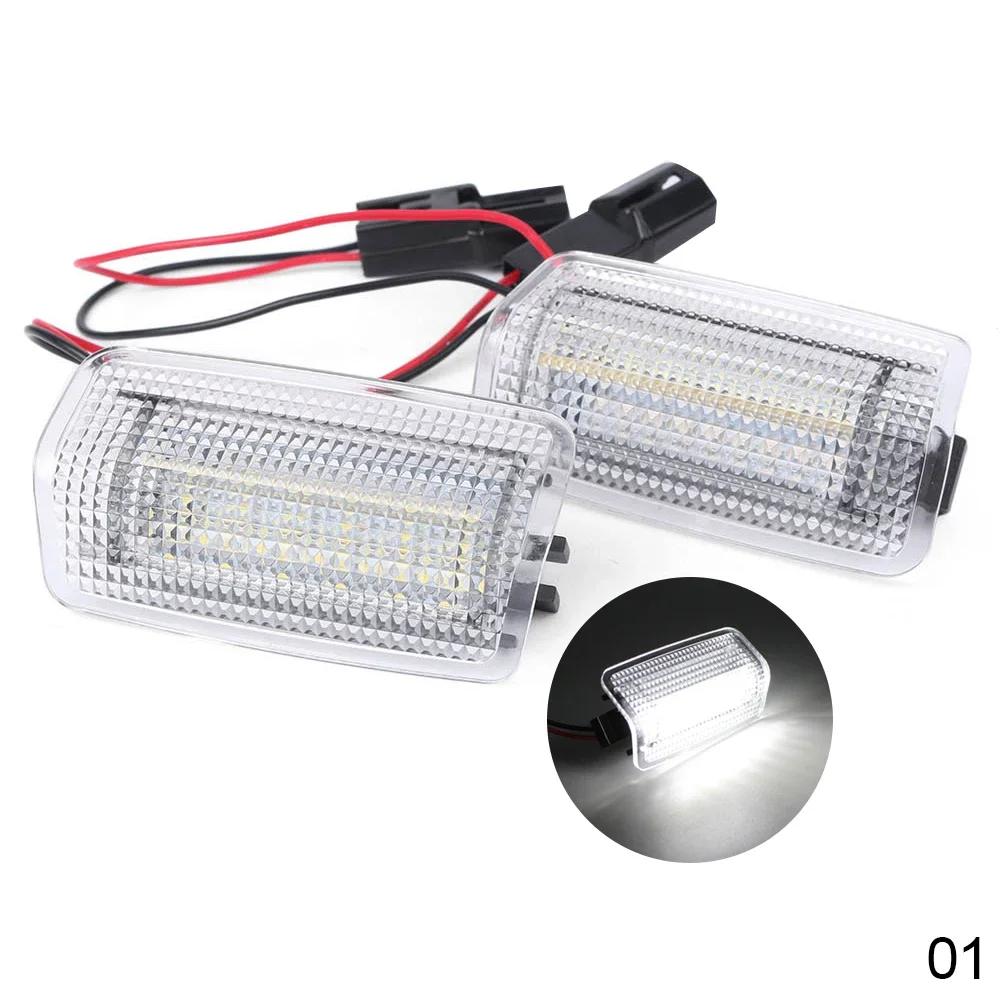 2pcs Super Bright 6000K White Car LED Door Courtesy Light for TOYOTA Wish Prius Camry Alphard Isis Estima For Lexus IS250 RX350