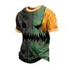 Men's Short Sleeve Halloween Print T-Shirt Casual Fashion Top