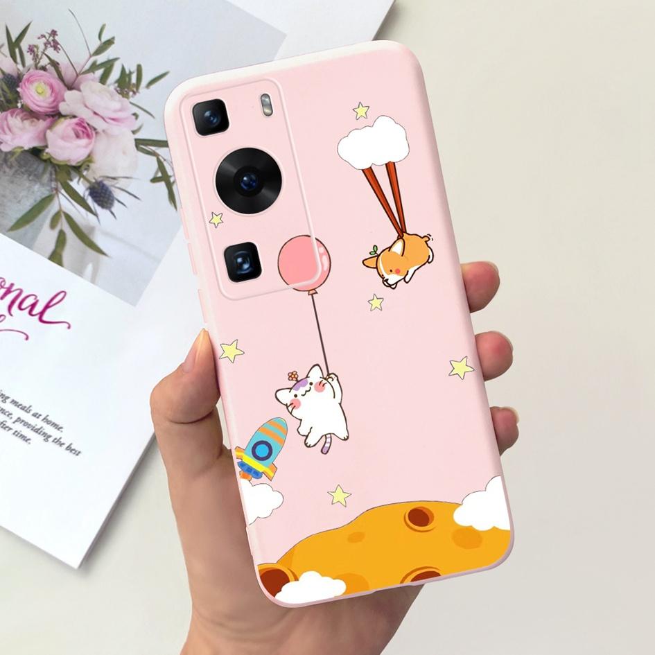 Für Huawei P60 Hülle Für Huawei P60 Pro Cover Mode Blume Weiches Silikon Handyhülle Für Huawei P60 Art Hülle P 60 P60Pro Fundas