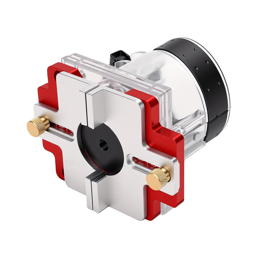 Wood Trimmer Router Base Aluminum Alloy Compact Router Base and Slotting Bracket for 69mm Inner Diameter Routers