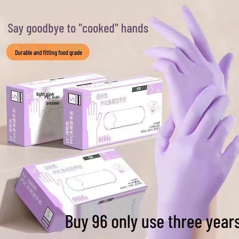 Extra dlouhé jednorázové nitrilové rukavice: Silný, Odolný, Potravinářský pro Kuchyň, Mytí Nádobí a Mytí Aut.