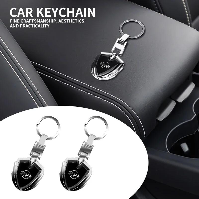 3D Metal Car Styling Keychain Key Chain Ring Key Holder For Nissan Qashqai Tiida Kicks Versa Leaf Sentra Altima X-trail Goods