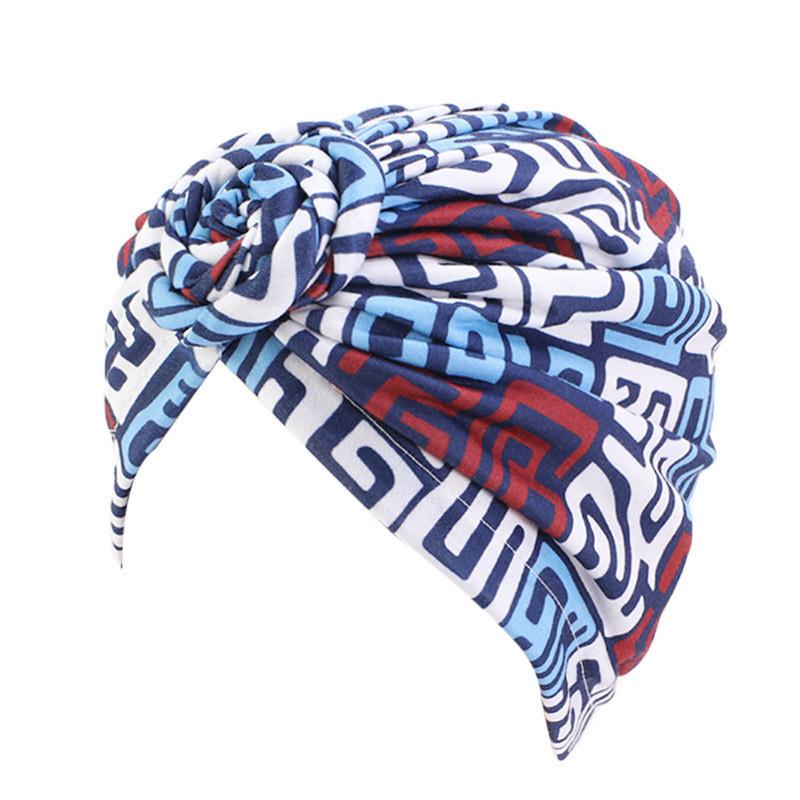 African Print Turban Hat for Women Scrunchies Knot Headwrap Stretch Bandanas Party Headwear Ladies Headscarf Hair Accessories