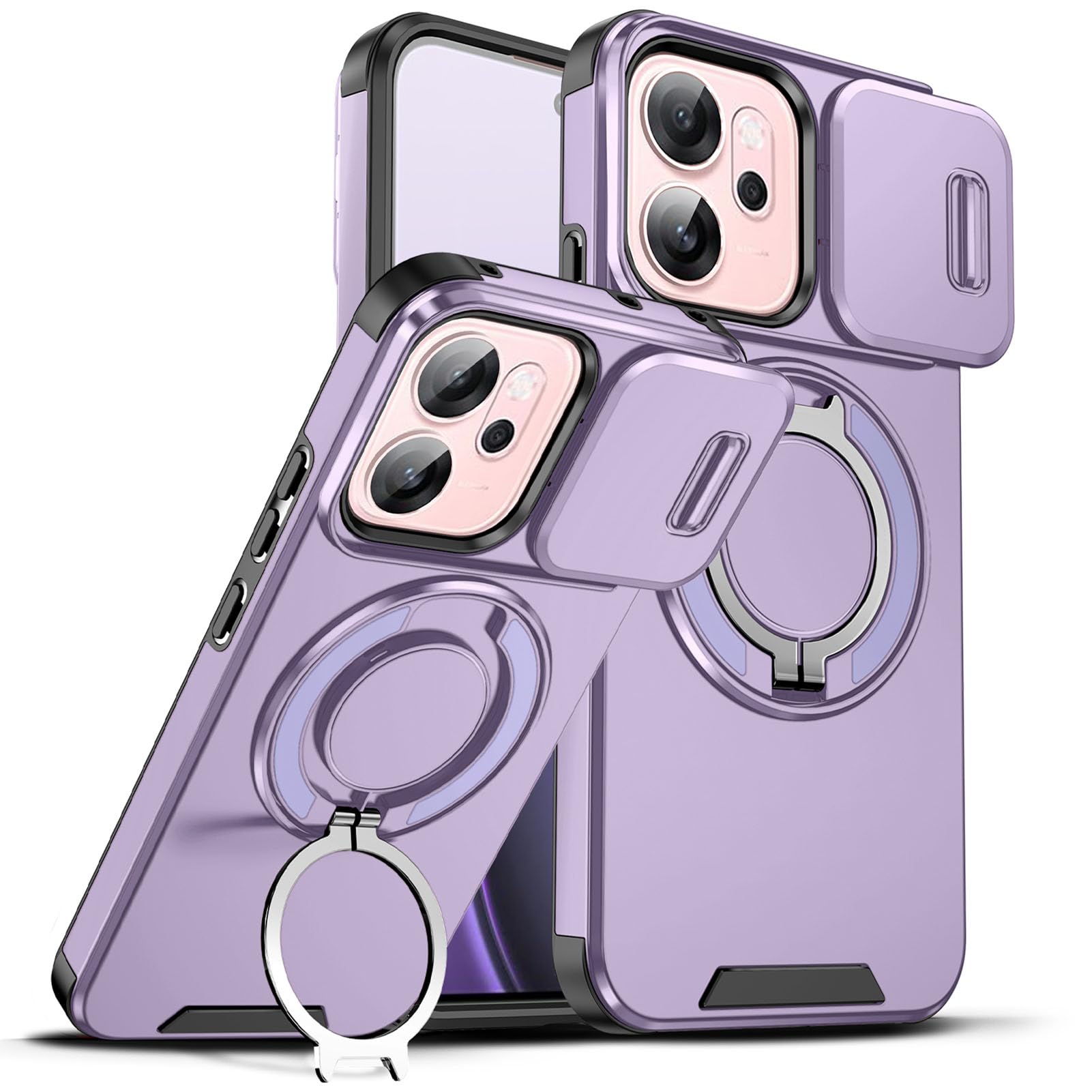 

Funda For OPPO Realme 14 5G P3 A5X Reno 14F 13F 14 13 Pro Case Armor Slide Camera Lens Protection Phone Case For Back Cover OPPO Reno 13