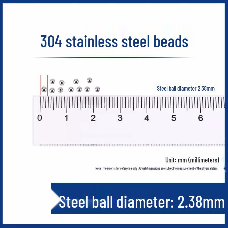 Langsaizebo 304 Stainless Steel Solid Polishing Beads
