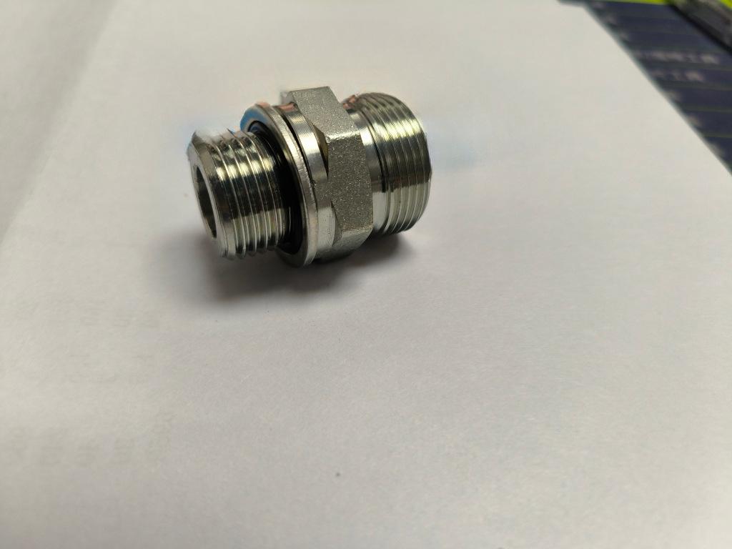 1CG/1DG White Zinc 24° Cone O-ring Seal Inch Threaded Stud High-Pressure Hydraulic Fitting