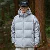 Men's 2025 American Style White Duck Down Striped Winter Jacket - New Style Plus Velvet Thickened Warm Casual Outerwear