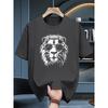 Men Summer Trendy Loose T-shirt Pure Cotton Soft Texture Suitable for Daily Sporty Outfits Simple