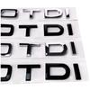 Chrome Black ABS Letters 2.0 TDI 3.0 TDI Rear Boot Trunk Logo Badge Emblem Sticker Decal For A3 A4 A5 A6 Q3 Q5 Q7 S7
