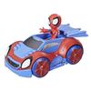 10 Cm Spidey Figurine with 2-in-2 Convertible Arachno-Bolide Vehicle - Hasbro - Spiderman - Toy - White