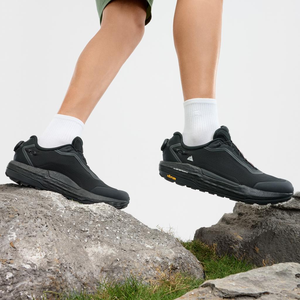 Fila Boa Explorer 2 Comfortable Breathable Shock Absorbing Durable Low Top Outdoor Shoes Men Shoes Black A12M421205FMN