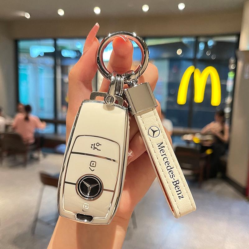 Fashion TPU Car Smart Remote Key Case Cover Shell Bag For Mercedes Benz A C E S G Class GLC CLE CLA W177 W205 W213 W222 X167 AMG