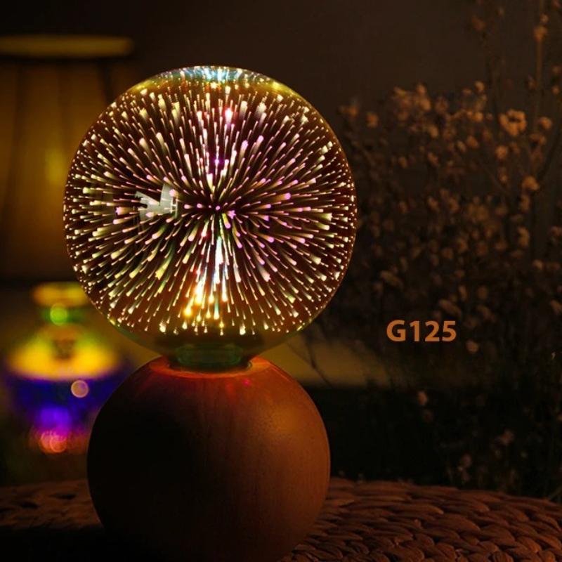 3D-Feuerwerkseffekt Vintage LED-Glühbirne Retro Edison Lampe E27 AC110V-220V Feiertagsparty Festival Dekorationslicht