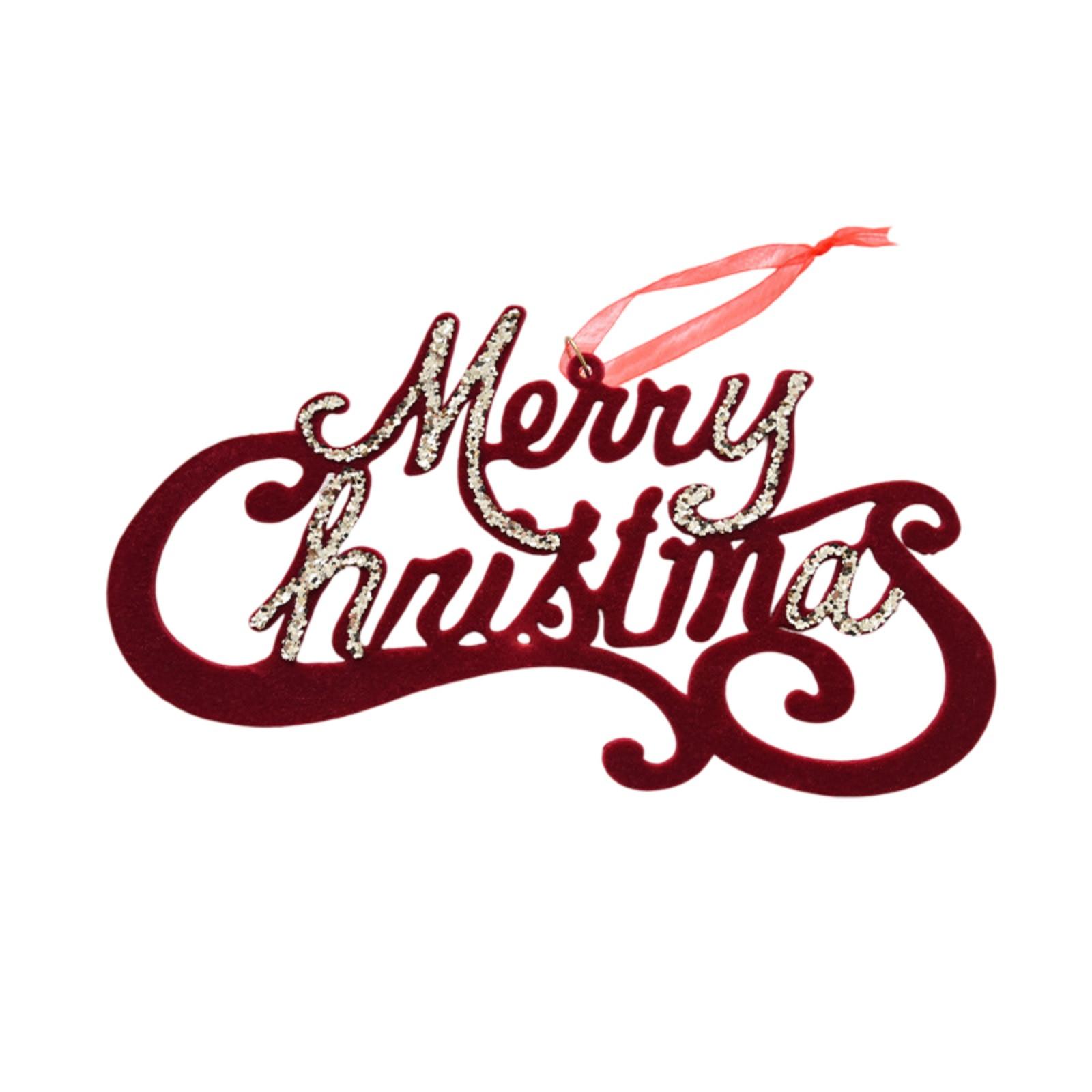 

Новое рождественское украшение Красный флокированный лось Подвеска Рождественская елка Украшение Украшение Окно Макет One Size