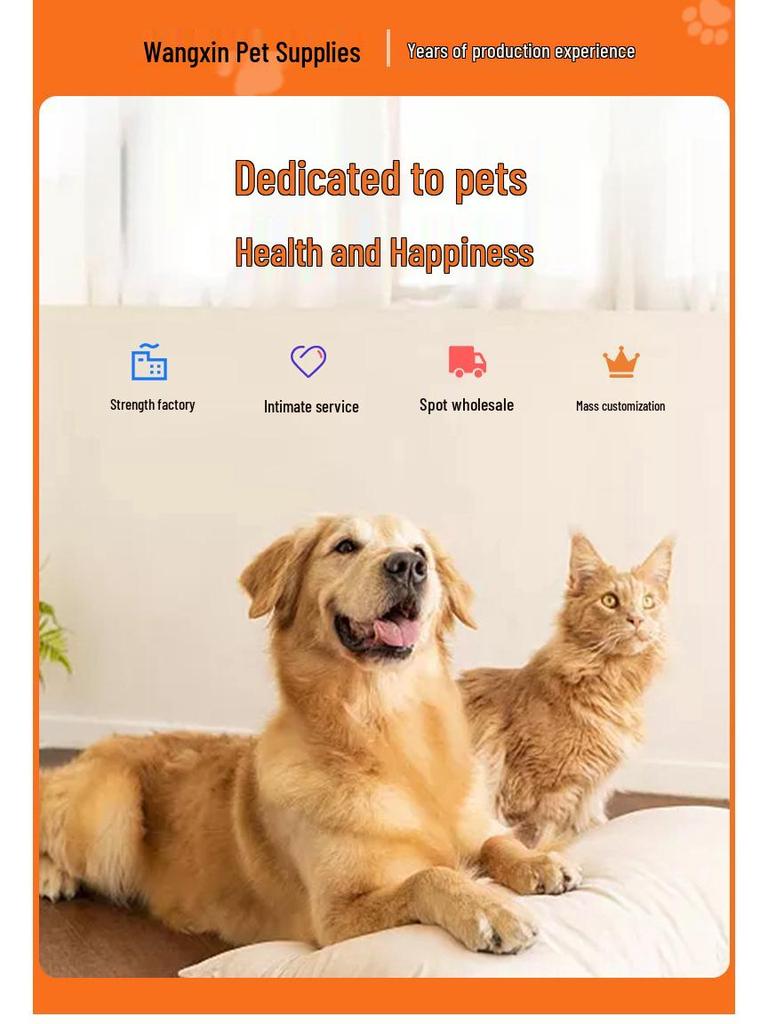 Pet Hair Removal Brush & Flea Comb with Stainless Steel Needles for Cats & Dogs