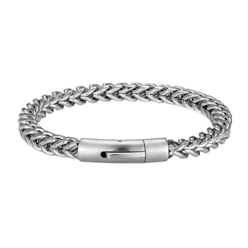 Ohrringe Edelstahl Retro Rund Schleifen Positiv Und Negativ Halskette Herren Retro Kielkette Druckknopf Armband