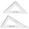 Coopay Large Triangle Ruler Set Square, 30/60 and 45/90 Degrees, Triangle Hollow