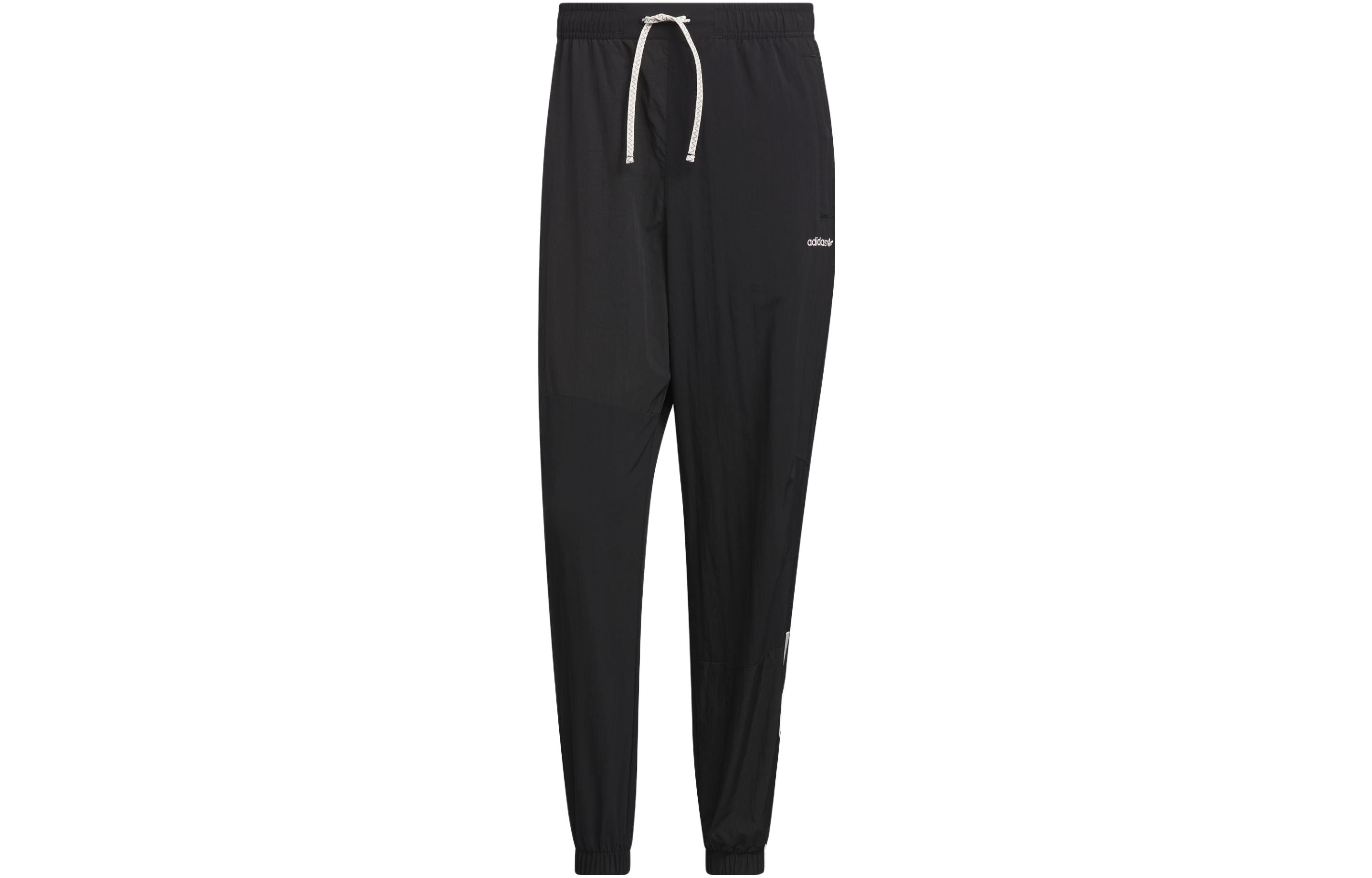 Adidas Originals Knitted Sweatpants Men s Black Moderate Cuffed Pants IU4803 XS