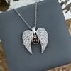 Angel Wings Heart Projection Pendant Necklace for Women