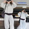 Girls' Korean-Style Hooded Two-Piece Set - Spring/Autumn 2025 Fashion for Big Kids