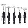 11pcs 1/4 Inch Hex Shank Counterbore Drill Bit Set Quick Change Chamfer Drill Bit Set  Woodworking
