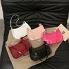 Retro Solid Color PU Leather Shoulder Underarm Bag Women's Fashion Handbags Casual Purses and Handbag Ladies Hobo Bags