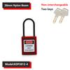 38mm Industrial Safety Padlock LOTO Lockout Nylon Engineering Shackle Personal Energy Lockout Direct Multiple Specifications 6