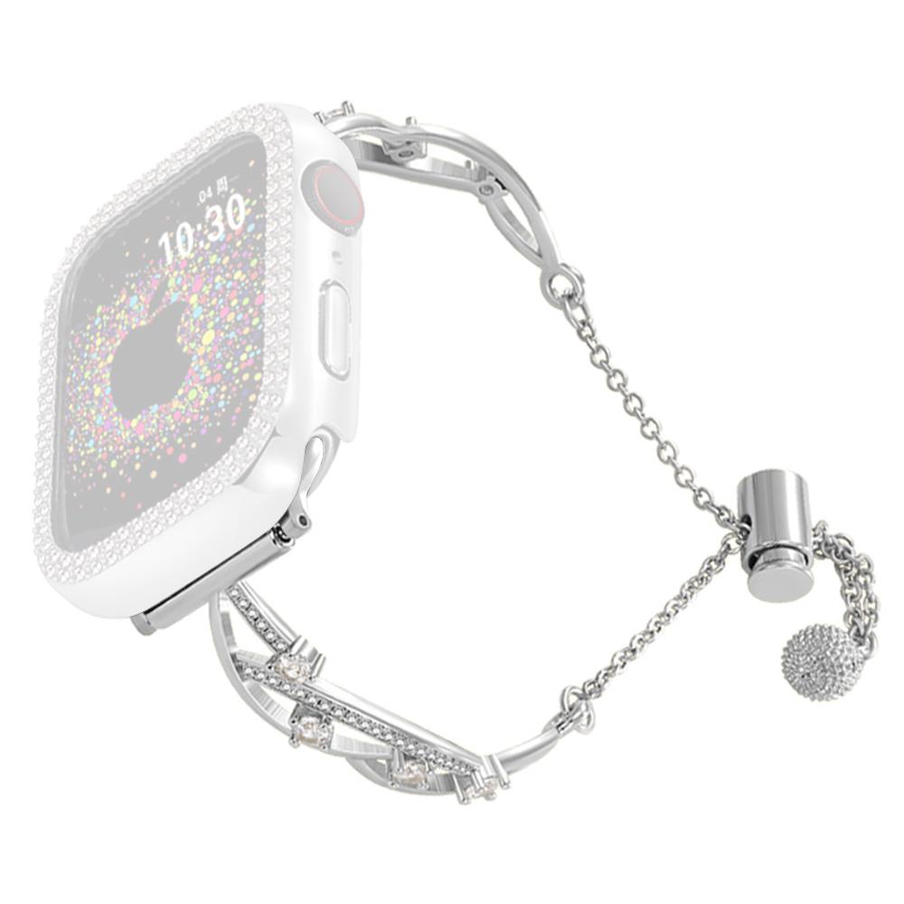 

For Apple Watch 10 46mm/Ultra 2/Ultra 49mm/9 8 7 45mm/SE (2023) SE (2022) SE 6 5 4 44mm/3 2 1 42mm Pure Copper Watch Band Silver