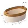 1pcs/set Foldable Cotton Rope Storage Basket Multi-Use Organizer for Cosmetics Snacks Laundry Braided Household Bin