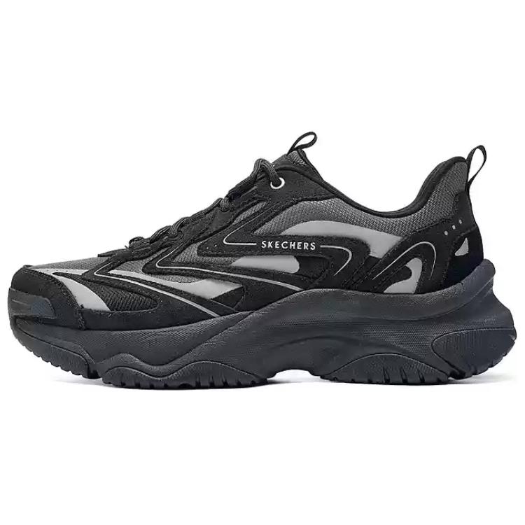 Skechers Street Moonlight Shoes Comfortable Versatile Low-Top Dad Shoes Men sneakers Black Gray 183197-BKGY 41