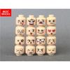 Pack  MOC Bricks Figure Face Boy and Girl Head Expression DIY Educational Building Blocks Toys For Children Gifts