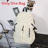 Minimalist Nylon Casual Backpack With Design For Students And Teens